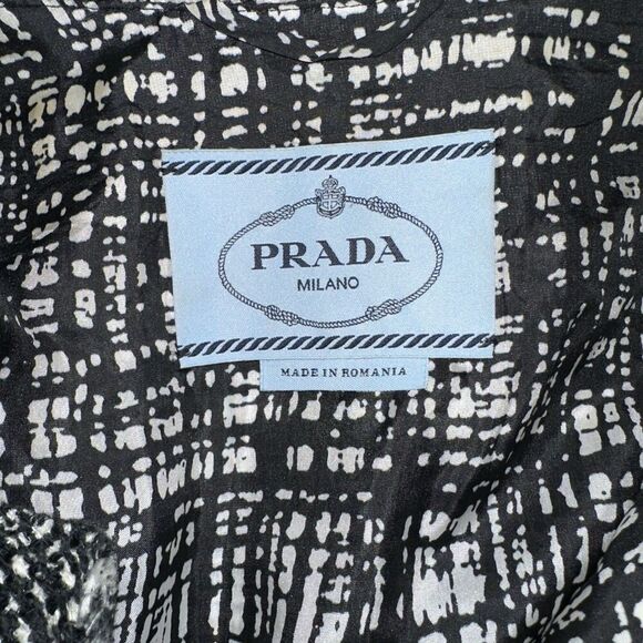 prada 2011 tweed pattern evening jacket Size US6 IT42 - Picture 4 of 6